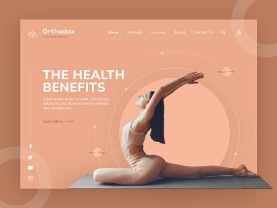 Yoga_Orthodox Studio. branding design flat illustration typography ui ux web website design