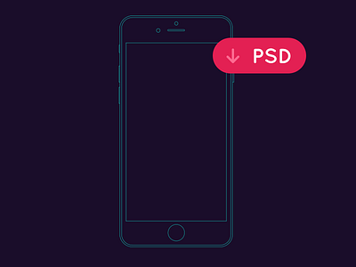 iPhone outline Mockup ai free illustrator ios iphone 6 mockup outline psd wireframe