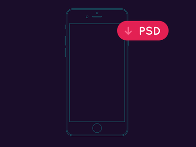 Download iPhone outline Mockup by Dominik Rezek - Dribbble