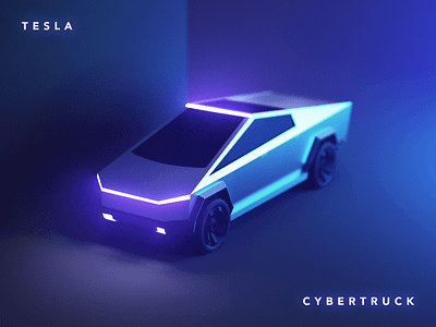 Tesla Cybertruck 3d arnold arnoldrender c4d car charge design model tesla