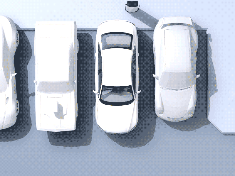 Unlock parking animation c4d car charge parking unlock