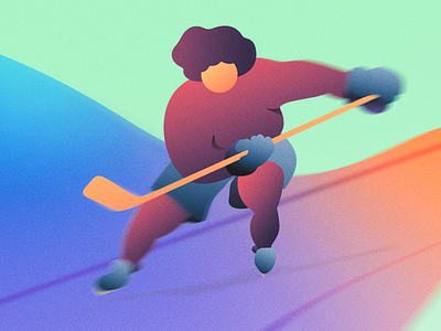 Hockey player adobe illustrator adobe photoshop gradient hockey illustration sports