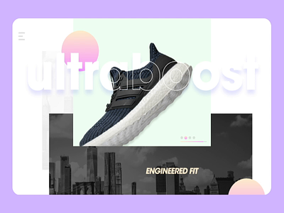 Ultraboost site adidas adobe xd avant garde avantgarde epic react gradient interface nike ui ultraboost web xd