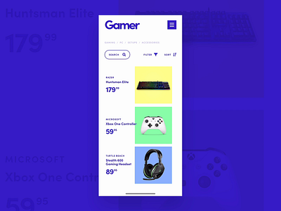 Gamer adobe photoshop adobe xd app branding design gaming home interface ios mobile razer ui web xbox xd
