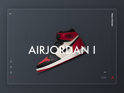 AirJordan branding design ui web