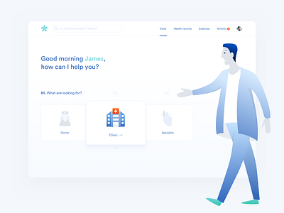 Healthcare assistant 🚑 dashboard design healthcare interface ui ux web