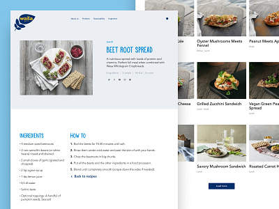 Wasa | Inspiration design food product design ui ux visual design visual identity web design website