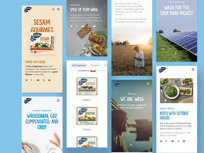 Wasa | Mobile design food mobile product design ui ux visual design visual identity web design website