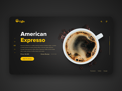 Coffee Product Card ui adobexd cart coffee design graphic design ui web