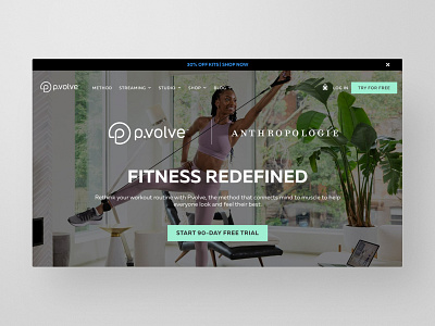P.volve Partner Landing Pages ecommerce fitness landing page partner page ui ux web website workout