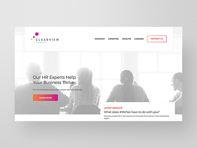 Clearview Group Website Redesign