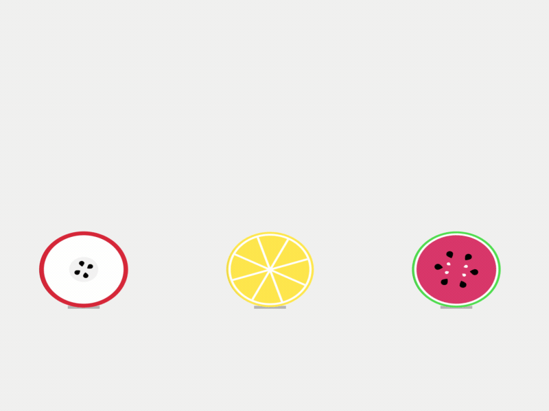 Fruity Loop animation fruits healthy jump motiongraphics transformation