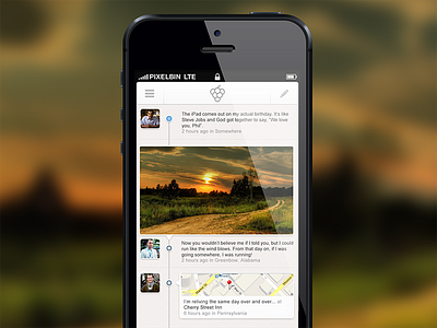 News feed app chat ios news feed timeline