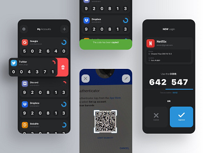 Authenticator app Concept