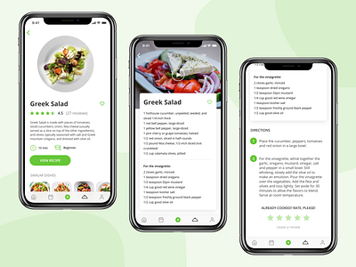 Greek Salad Recipe app card food food app meal recipe recipe app recipe card