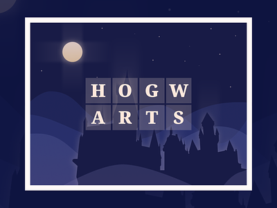 Postcard from Hogwarts harry potter hogwarts night postcard