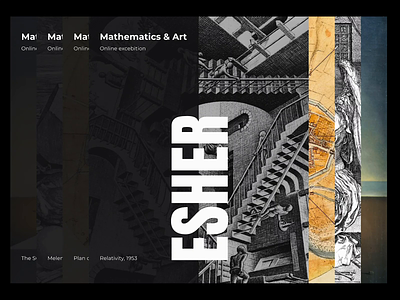 Mathematics & Arts animation art exhibition slider