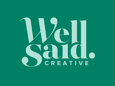Well Said Creative Logo branding logo