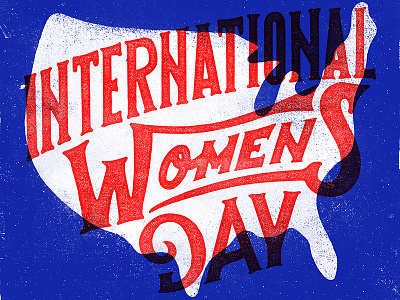 International Womens Day design illustration lettering portfolio typography