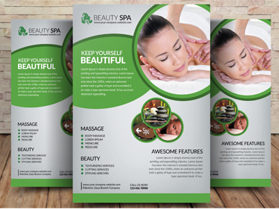 Beauty & Spa Flyer Templates a4 ad advertise advertising agency blue business business flyer clean company