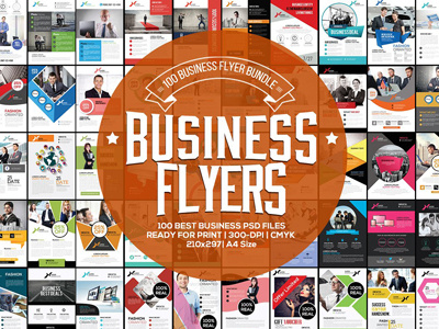 100 Fresh Business Flyers Bundle 100 fresh business flyers bundle big bundle corporate flyers free flyers mega bundle vectors