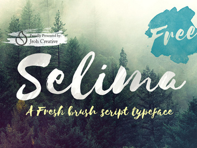 Selima Script Free Font company clean business flyer business selima script free font