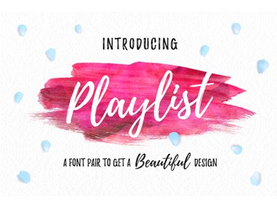 Playlist Free Font company clean business flyer business playlist free font