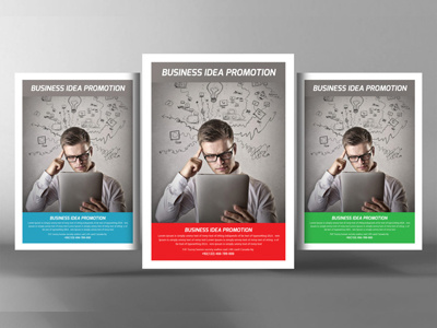 Business Promotion Flyer a4 ad advertise advertising agency blue business flyer clean company new year flyer template