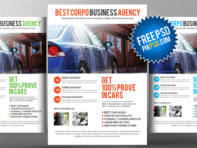 Free Car Wash Flyer Psd a4 ad advertise advertising agency blue free car wash flyer psd new year flyer template
