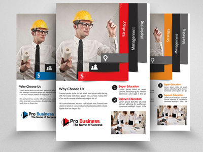 Civil Engineer & Architect Business Flyer business business flyer clean company mobile app flyer