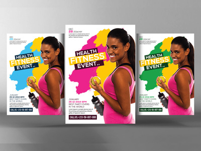 Fitness Flyer Template business business flyer clean company corporate business flyer fitness flyer template