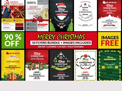 65 Christmas Templates With 26 PNG agency blue business business corporate agency flyer business flyer clean company