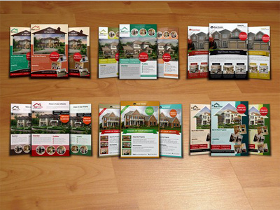 6 Real Estate Flyer Bundle 6 real estate flyer bundle agency blue business business corporate agency flyer business flyer clean company