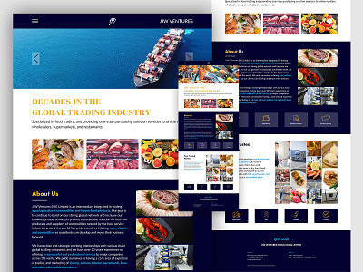 Restaurant Web Design design food restaurant sea food web design