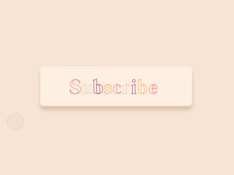 Subscribe Button animated animated type animation button button animation motion graphics subscribe type typeface typography youtube youtuber