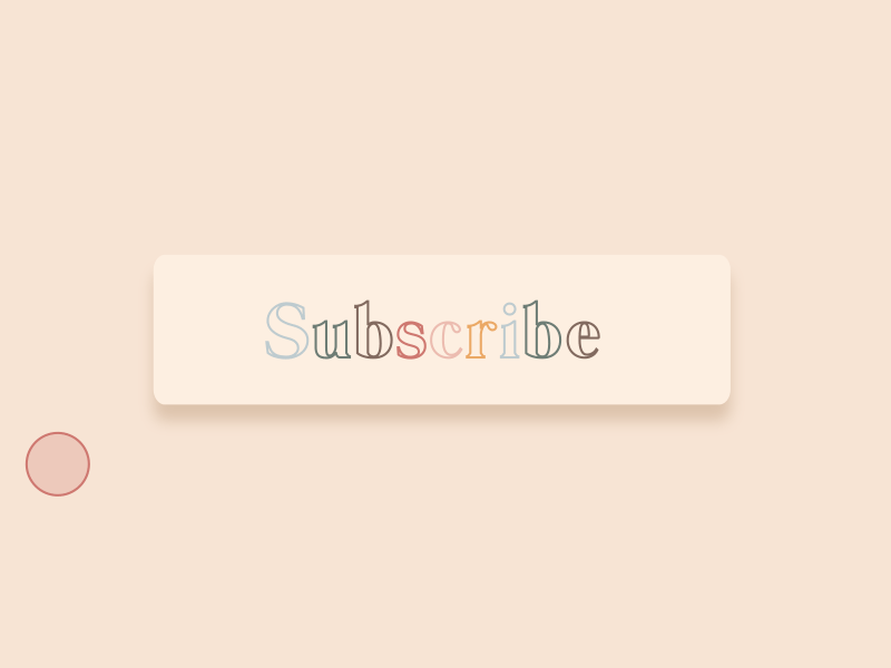 Subscribe Button animated animation button button animation motion graphics subscribe typography youtube youtuber