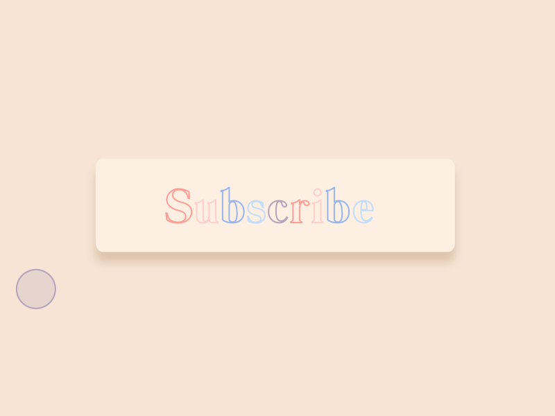 Subscribe Button animated animation button button animation motion graphics subscribe type type animation typeface typography youtube youtuber