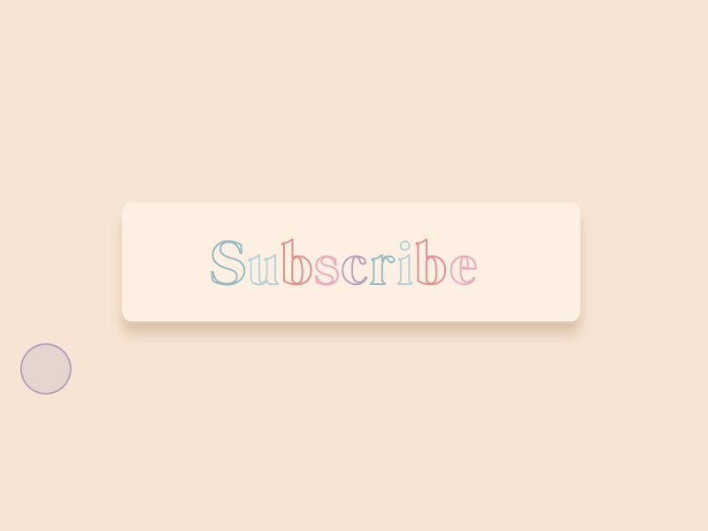 Subscribe Button animated animated button animated type animation button design motion graphics subscribe type typeface typography youtube youtuber