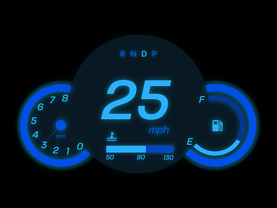 Daily UI Challenge 034 - Car Display 034 car dailyui display interface design