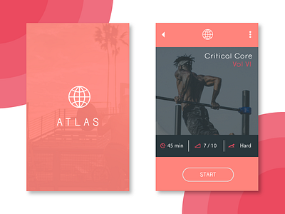 Daily Ui Challenge 041 - Fitness App color palette dailyui fitness flat design health interface design tracking ui ux