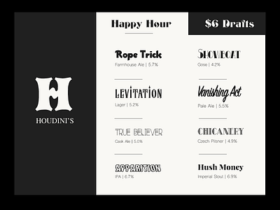 Daily Ui Challenge 043 - Menu 043 dailyui design font menu spooky typography ui ux