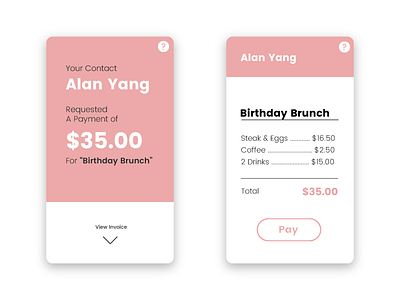 Daily Ui Challenge 046 - Invoice app clean dailyui gui interface design invoice minimal mobile simple text ui ux