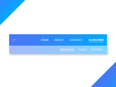 Daily UI Challenge 053 - Header Navigation app clean dailyui flat interface design minimal mobile nav navigation ui ux