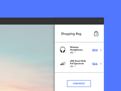 Daily UI Challenge 58 - Shopping Cart 058 app dailyui interface design minimal mobile prototype shopping cart ui ux web