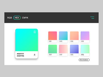 Daily UI Challenge 060 - Color Picker 060 app color dailyui design gradient gui interface design mobile ui ux web