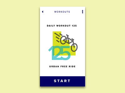 Daily Ui Challenge 62 - Daily Workout 062 abstract app color dailyui interfacedesign minimal mobile screen ui ux