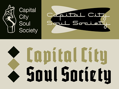 Capital City Soul Society Branding Concepts branding color design illustration logo modern retro typography vector