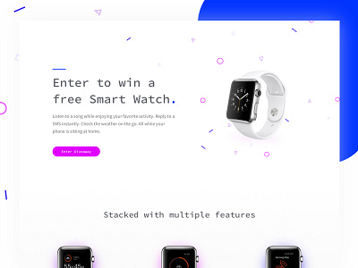 Product Giveaway Landing Page app interface landing page leadpages pattern ui ux web design