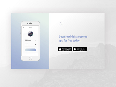 App Landing Page