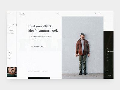 Autumn Lookbook – Layout Exploration I autumn collection fashion grid logo interface design layout exploration modern ui ux web web design